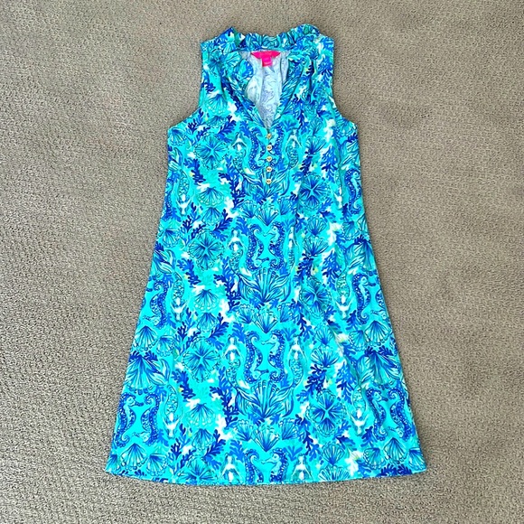 azlynn ruffle collar dress